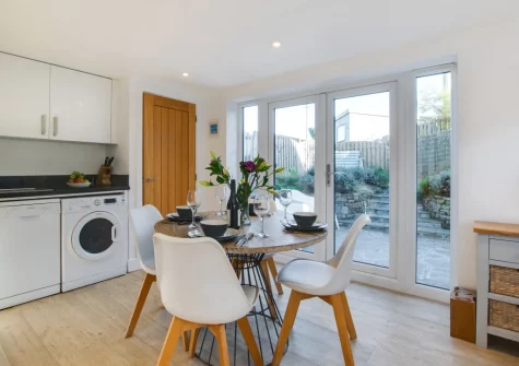The kitchen & dining area at Willow Cottage, St Merryn