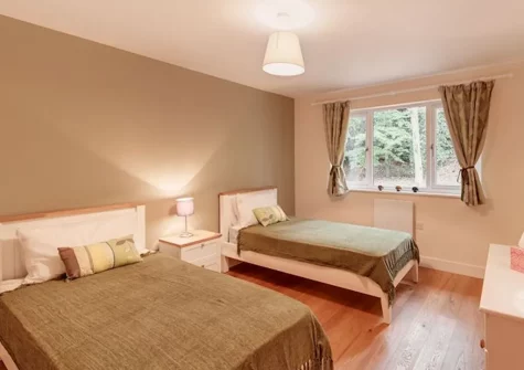 Bedroom #1 at Willow Lodge, South View Lodges, Shillingford St George