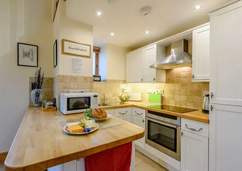 The kitchen at Windbury Barn, Hartland