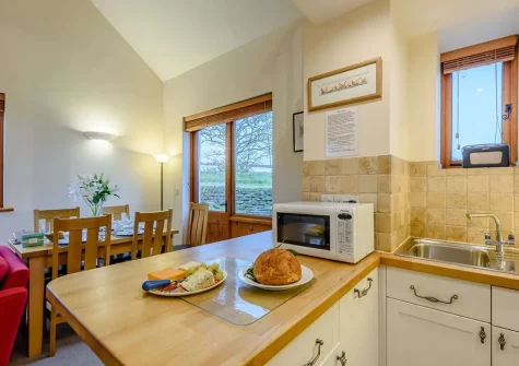 The kitchen & dining area at Windbury Barn, Hartland