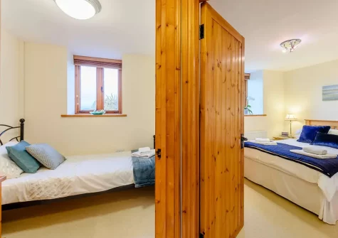Bedroom #1 & #3 at Windbury Barn, Hartland