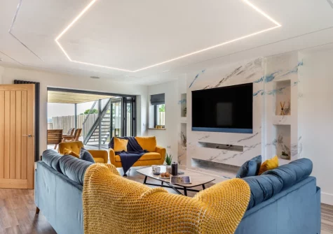 The living room at Windmill View, Trevone