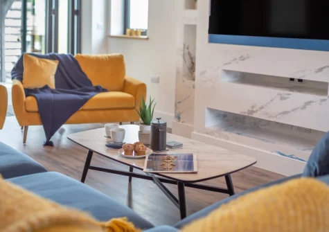 The living room at Windmill View, Trevone