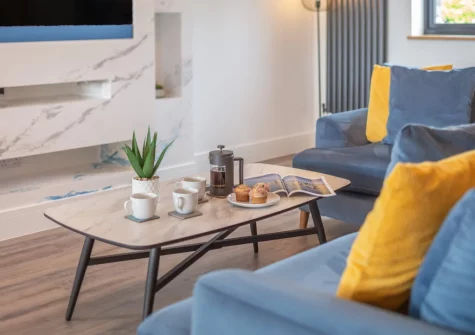 The living room at Windmill View, Trevone