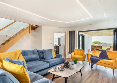 The living room at Windmill View, Trevone