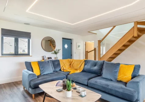 The living room at Windmill View, Trevone