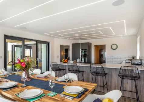 The kitchen & dining area at Windmill View, Trevone