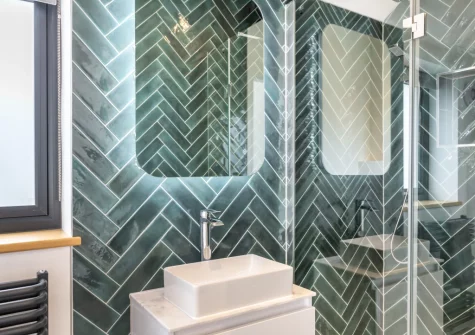 Bedroom #1 en-suite shower room at Windmill View, Trevone