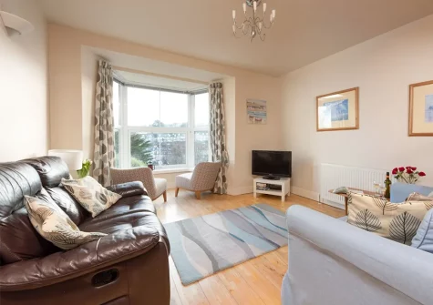 The living area at Windsor Lookout, St Ives