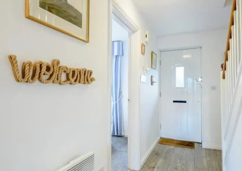 The hallway at Windward Cottage, Hillhead