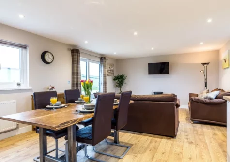 The dining area at Windwhistle Lodge, South Molton