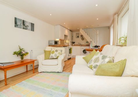 The living area at Wisteria Cottage, Exmouth