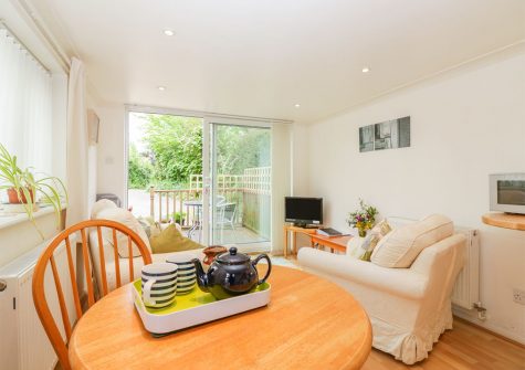 The dining area at Wisteria Cottage, Exmouth
