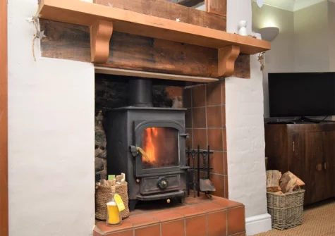 The living area at Wisteria Cottage, Topsham