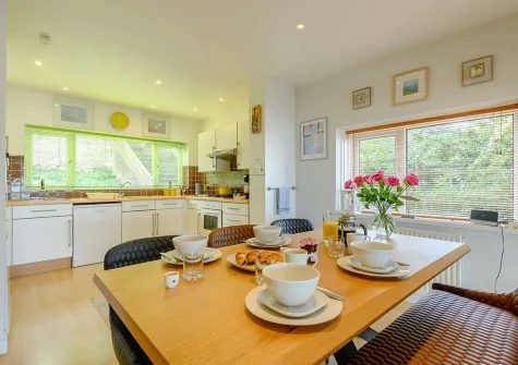 The dining area at Wiston Cap, Brixham