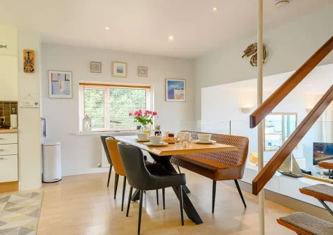 The dining area at Wiston Cap, Brixham