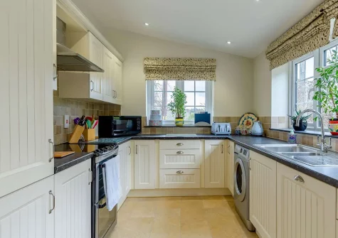 The kitchen at Withymore Cottage, Malborough