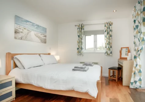 Bedroom #1 at Wonkey Donkey Cottage at Stoneleigh Holiday Village, Weston