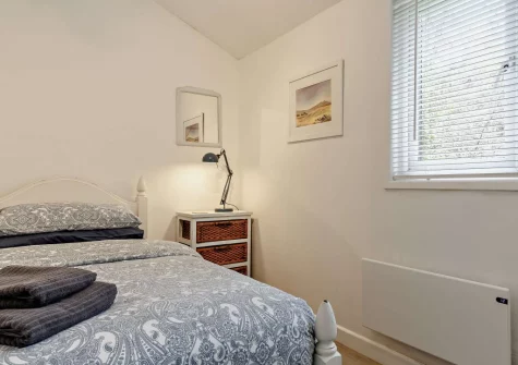 Bedroom #2 at Woodcutters Cottage at Greatrock Farm, Hennock