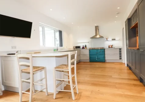 The kitchen at Woodlands Close, Treator