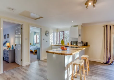 The kitchen at Woodlands Cottage, Two Waters Foot
