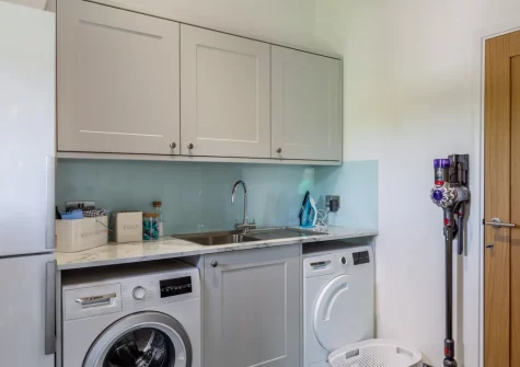 The utility room at Woodside Barn, Hartland