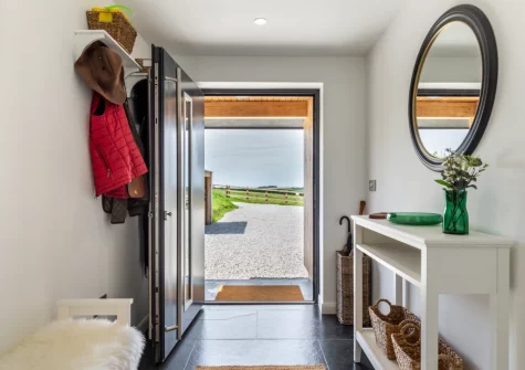 The entrance hallway at Woodside Barn, Hartland