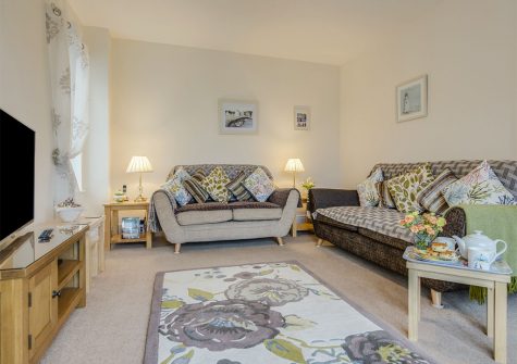 The living area at Woodside, Bideford