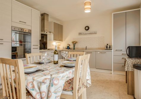 The open-plan kitchen & dining area at Woodside, Bideford