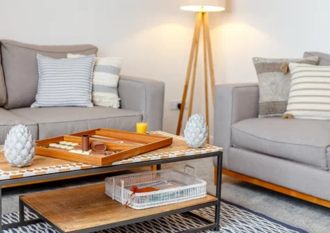 The living room at Woodside, Westward Ho!