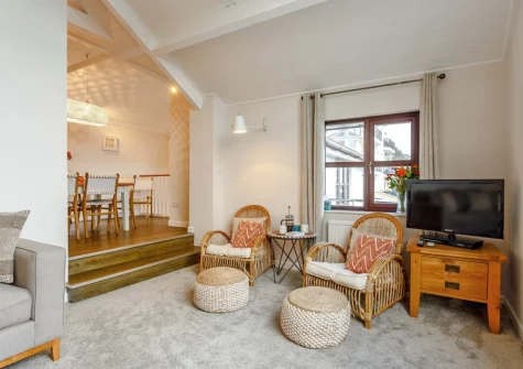 The living room at Woodside, Westward Ho!