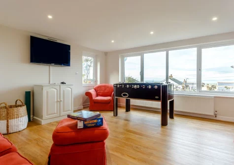 The games room at Woodside, Westward Ho!