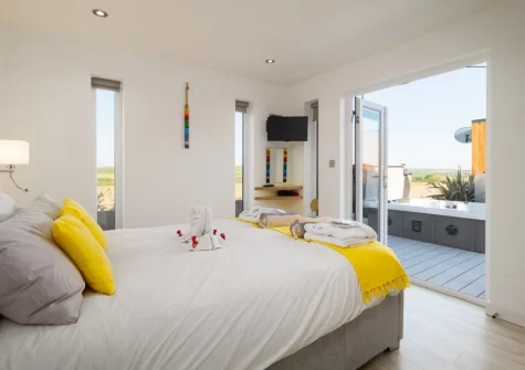 The bedroom at Woolacombe Retreat, Hillview, Mullacott