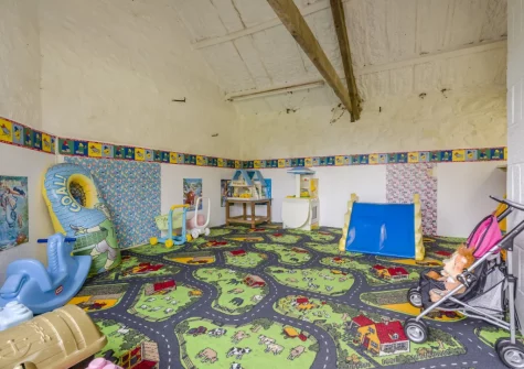 The shared children's play room at Woolstone Teagues Trail, Box's Shop