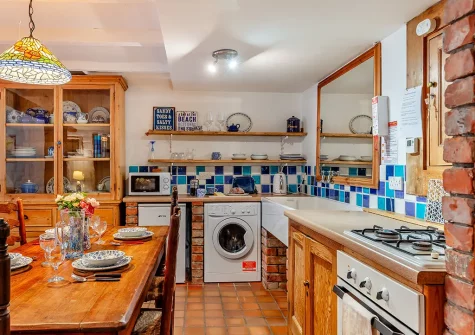 The kitchen at Wren Cottage, St Ives