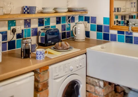 The kitchen at Wren Cottage, St Ives