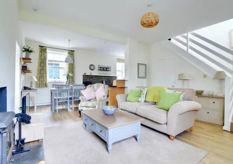 The living area at Wykeham, Mortehoe