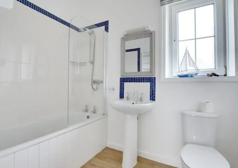 The bathroom at Wykeham, Mortehoe