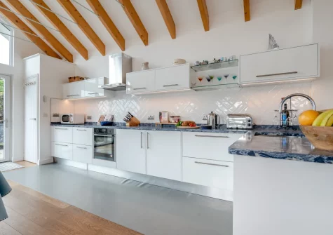 The kitchen at Yardarm Cottage, Fowey