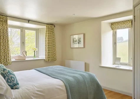 Bedroom #1 at Yennadon Cottage, Gitcombe Estate, Cornworthy