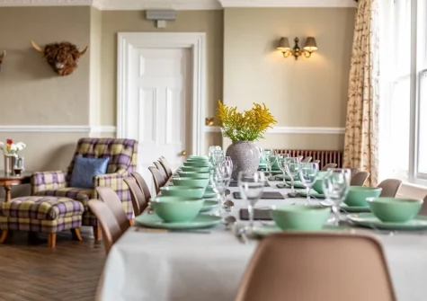 The dining area at Yeoldon House, Bideford
