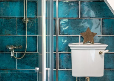 Bedroom #7 en-suite shower room at Yeoldon House, Bideford