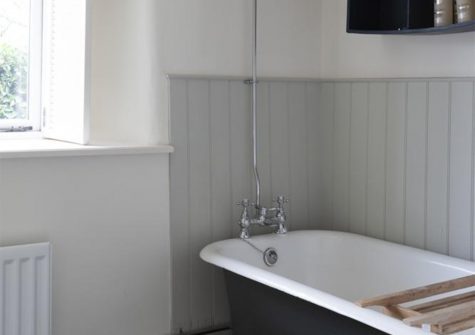 The first bathroom in the stone barn at Yetson House, Yetson