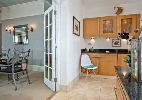 The kitchen at York House, Sidmouth